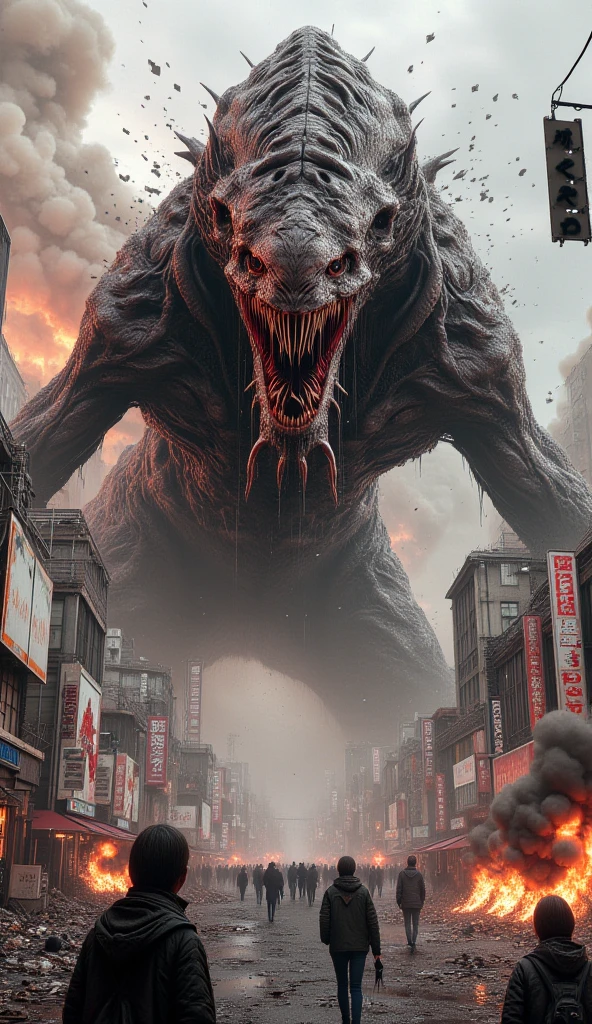 HiroyaOku2023, monster creature, fantasy, uhd, 8k, best quality, masterpiece, black and white illustration, manga, horror, deformed, grotesque, blood, falling apart,odd creature, skinny, humanoid, 4 arms, 3 fingers, alien, action shot