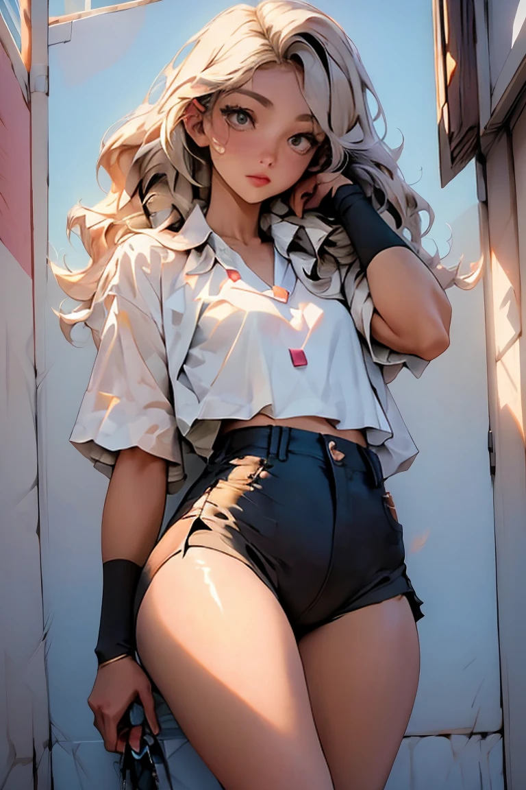amazing artwork of sexy school girl, , porn actress cropped , ripped clothes, underboob, skirt, pantyshot, long silver hair, makeup, detailed face, ahegao, materpiece, d, amazing lighting, in classroom, artstation, award winning, stunning, aesthetic, depth, shading, sitting, legs spread apart