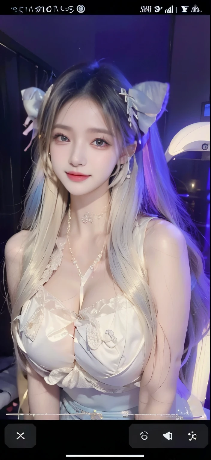 (masterpiece, best quality;1.3), Extremely detailed ,Extremely detailed, 1 Girl,Solitary, Double tail, Large Breasts, Smile, Gundam(rx78), Science fiction, Mecha, , Blue Hair, Solitary, Hair accessories, Long hair, Double tail, Golden Eyes, Jewelry, earrings, Looking at the audience,Shinjuku city background,night, many neon lights, Moon Base, Elaborate dress, Micro Mini Skirt, From below, sit,, Half-length photo,