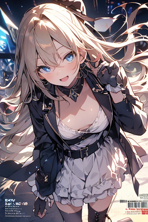 (from above:1.2),(from side:0.9), ((Face)), (Close-Up:0.4), 1female, teacher, wearing a hoodie, bootyshorts, Thicc, small breast, light colored hair, long hair, blue eyes, face to detail, detailed eyes, the background is a pizzaria, smiling, highest quality, (RAW photo:1.2)(Curve,Model,glamor:1.5),Beautiful breasts,(pointed chest:1.0),Farbe_aberration,beautiful detailed shadow,Beautiful eyes,Beautiful body,Beautiful skin,beautifull hands,(medium_breasts:1.5),Brown hair,watching at viewers,black suspenders,Bulging big,breasts,walls: Black miniskirt, garters, Gaze, Small face,bangss,holster,Beautuful Women,hands up,leg holster,Gaze,black boots panty shot, provocation,flank,flank sweat soio,arm,,narrow waist,(with sparkling eyes and a contagious smile),her thin pubic hair, looking at viewer, posed cleavage:1.2,pose muy sexy"