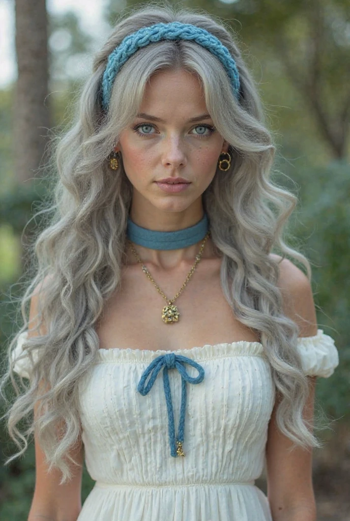 High quality, rich in detail, twin-tailed silver-haired girl posing cutely. They wear vintage clothes, wearing bracelets, earrings and necklaces