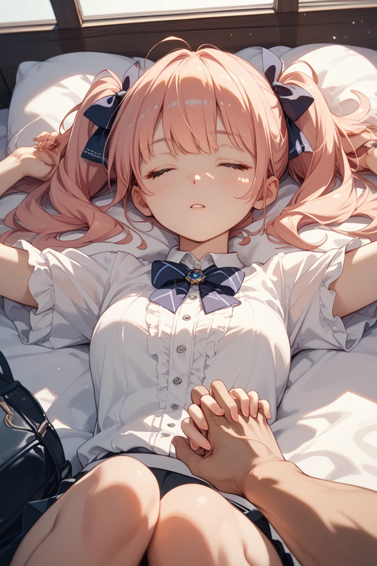 NSFW，(Very delicate，highest quality、8k），(1 boy and 1 milf are having sex)，side view，（doggystyle, hug from behind），Pitch-dark room，bed，lure，Speech bubble，Shake your hips violently，climax ，trembling，all fours，ネトラレ