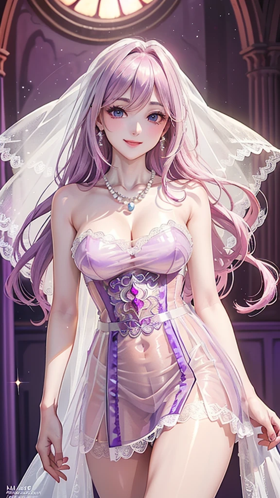 {{{{masterpiece}}}}, {{{super detailed}}}, {{{High resolution}}}, {{excellent anatomy}}, (((highest quality))), ((very delicate and beautiful)), {{very detailed and delicate}}, extremely detailed, solo, One female、best style、beautiful woman、The most beautiful woman in the world、(Sheer sexy dress:1.5),((big breasts))、(((long pink hair)))、Inside the chalk palace, baroque architecture, elegant walkways between towers, in luminist baroque style, royal palace, Baroque symmetry, Italian Renaissance architecture, Endless corridors, Rococo architecture, baroque palace,extremely detailedな瞳, solo, perfect face, pretty face, highly detailed face,Rich facial expressions、smile、(muste piece), (best quality)、red eyes、sexy pose、sexy woman、beautiful and detailed design、nipple
