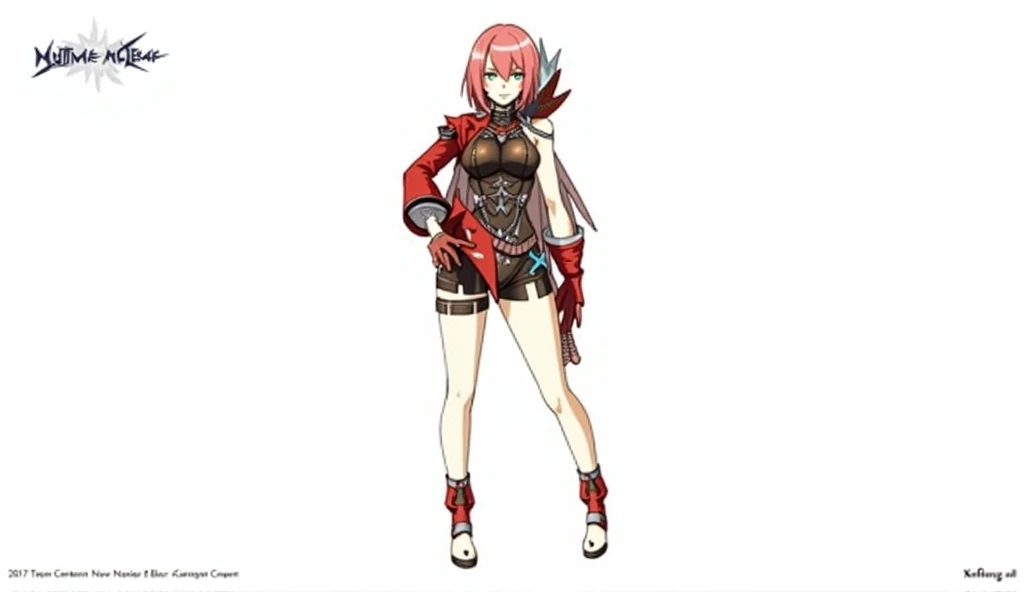 masterpiece, best quality, solo, 1girl, smile, <lora:Cps2V3test_Fp:0.8>, simple background, full body, standing, <lora:Idun:1>, red dress, veil, bow, thighhighs, gloves