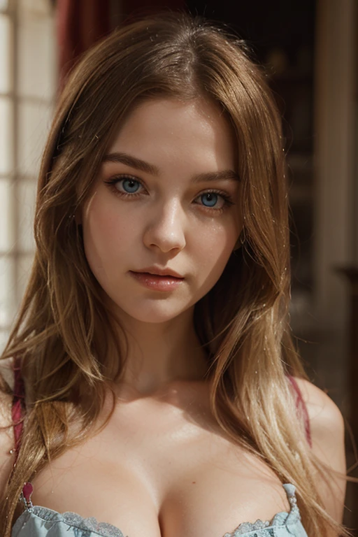 8k, masterpiece, best quality, realistic, higly detailed, full body picture, 1female, solo, dnd, d&d, dungeons and dragons, dungeons & dragons, rpg, bard, 20 year old girl, very beautiful smiling girl, blonde hair and blu eyes, naked,