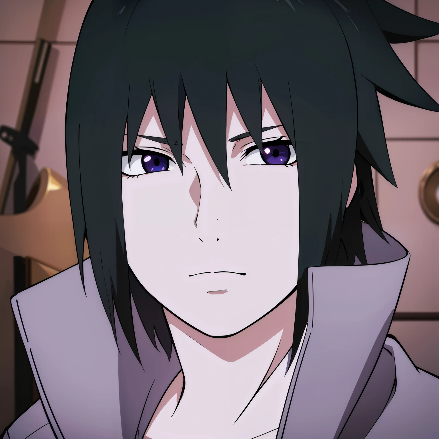 (high-quality, breathtaking),(expressive eyes, perfect face) 1male, male , solo, ager, short hair length, wavy curly hair, messy hair, white and black hair color, multicolored hair, deep purple eye color, music, mature, haunting twilight background, slightly narrow eyes, hooded jacket, dark purple blue shirt, modern attire, VFlower Vocaloid Male Version, silver star necklace, detailed eyes, portrait, headshot, Symmetrical Eyes