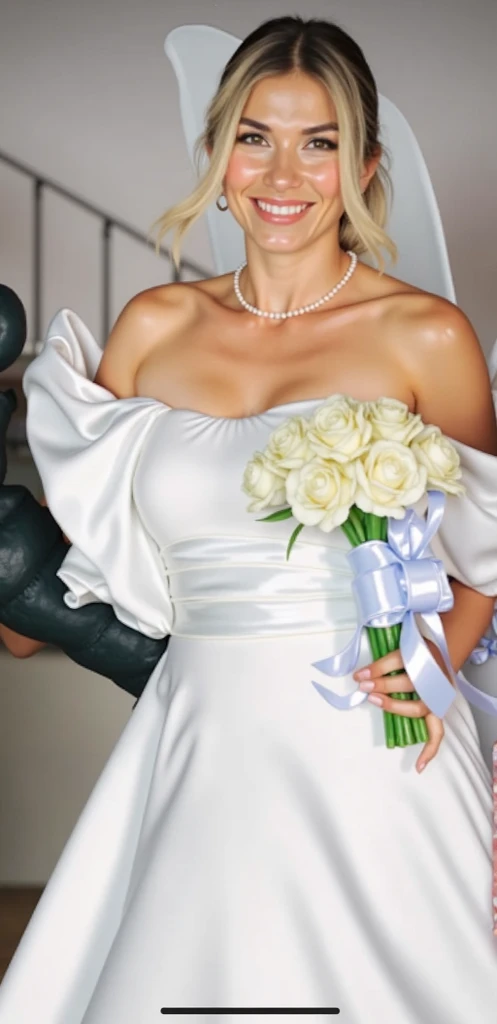 (((photo from side looking over shoulder to camera:1.3))), ((veil)), (((full body photo:1.3))) of Kari Byron wearing a beautiful form fitting white wedding dress, long train, ((cleavage)), (((standing alone at the altar of a dark ancient church:1.3))), (((holding a bouquet:1.2))), ((perfect hands)), (makeup and red lipstick:1), extremely high quality RAW photograph, detailed background, intricate, Exquisite details and textures, highly detailed, ultra detailed photograph, warm lighting, artstation, 4k, sharp focus, high resolution, detailed skin, detailed eyes, 8k uhd, dslr, high quality, film grain, Fujifilm XT3,
