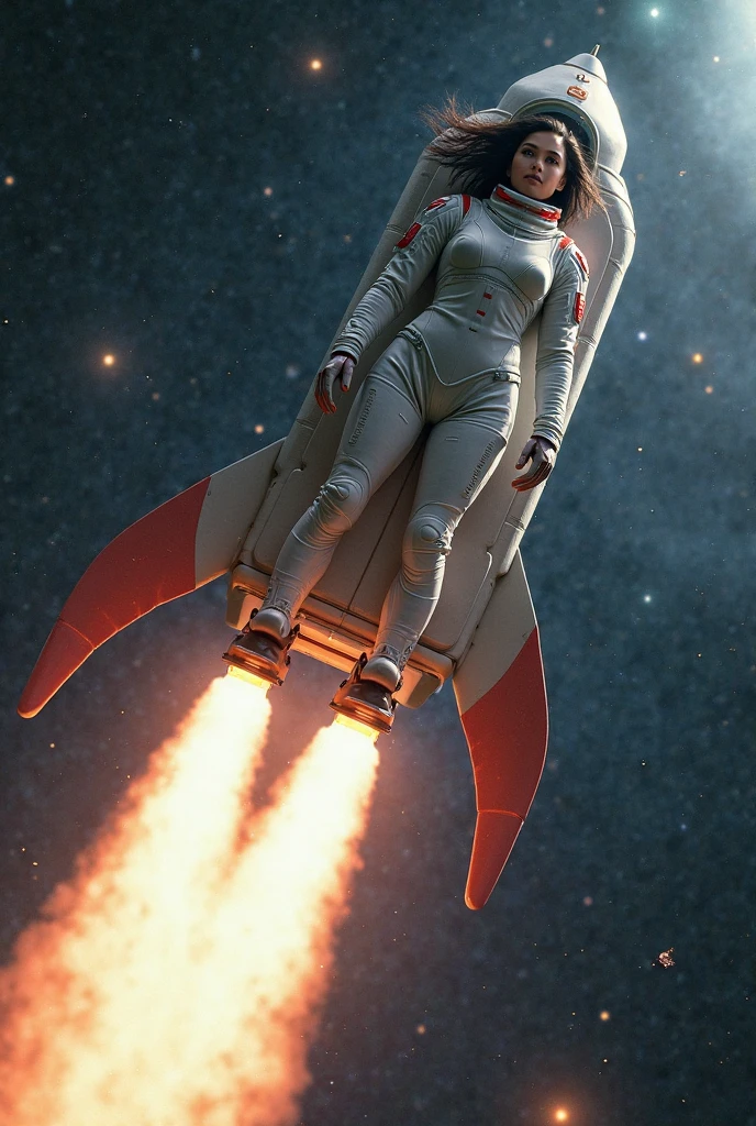 cinematic film still of <lora:Command and Conquer style:1>
Allied a rocket is being launched into the air,1girl,glowing,scenery,snow Allied, American, US, Command & Conquer, Red Alert style, Command and Conquer style, shallow depth of field, vignette, highly detailed, high budget, bokeh, cinemascope, moody, epic, gorgeous, film grain, grainy