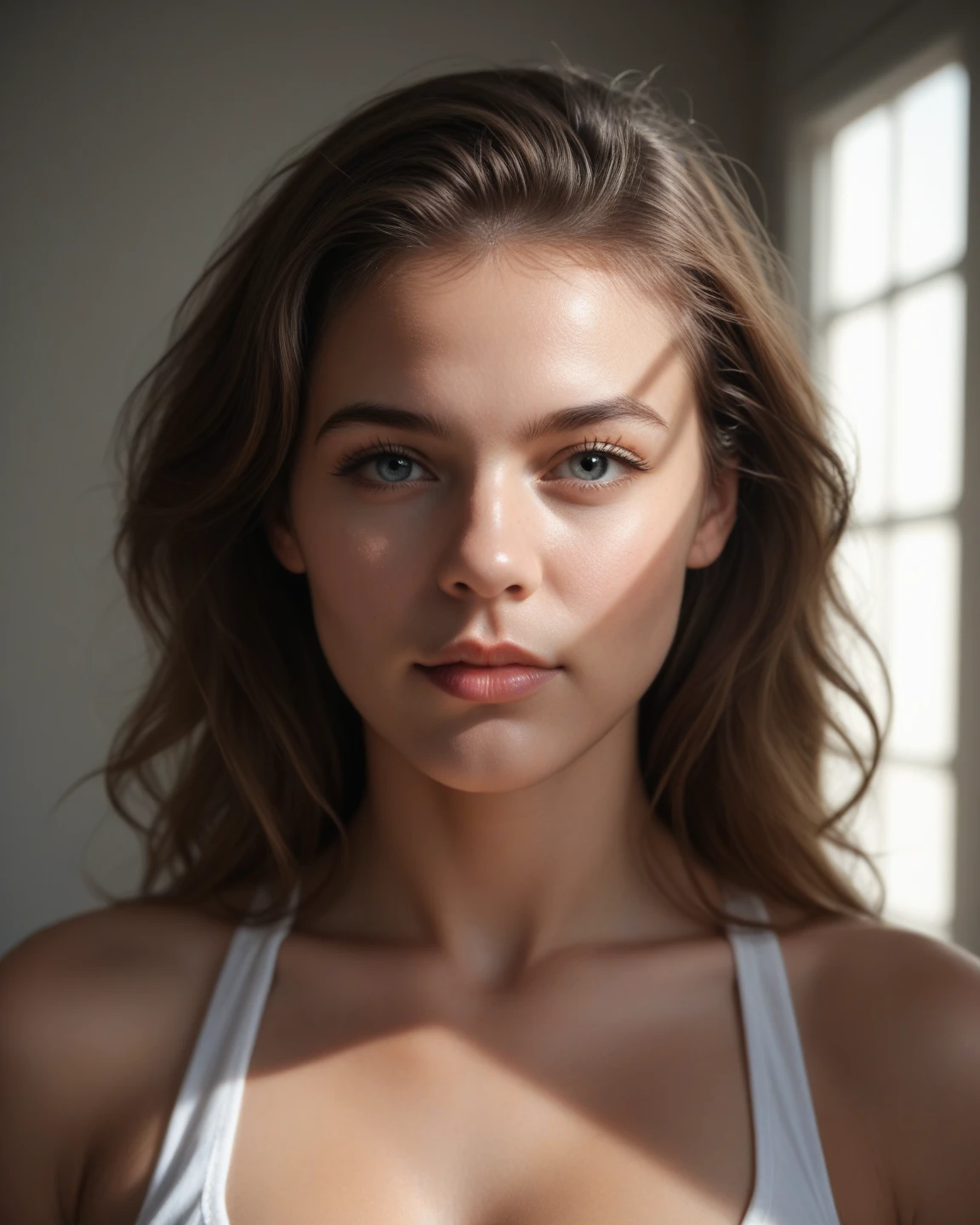 candid photo of a portrait of sks woman natural lighting, ((hasselblad photography)) (8K, 16k, uhd, dslr), (RAW photo:1.2), (best quality:1.4), (high quality:1.4), (masterpiece:1.2), (realistic:1.3), (photo-realistic:1.4), ultra-detailed, (grainy:0.4)