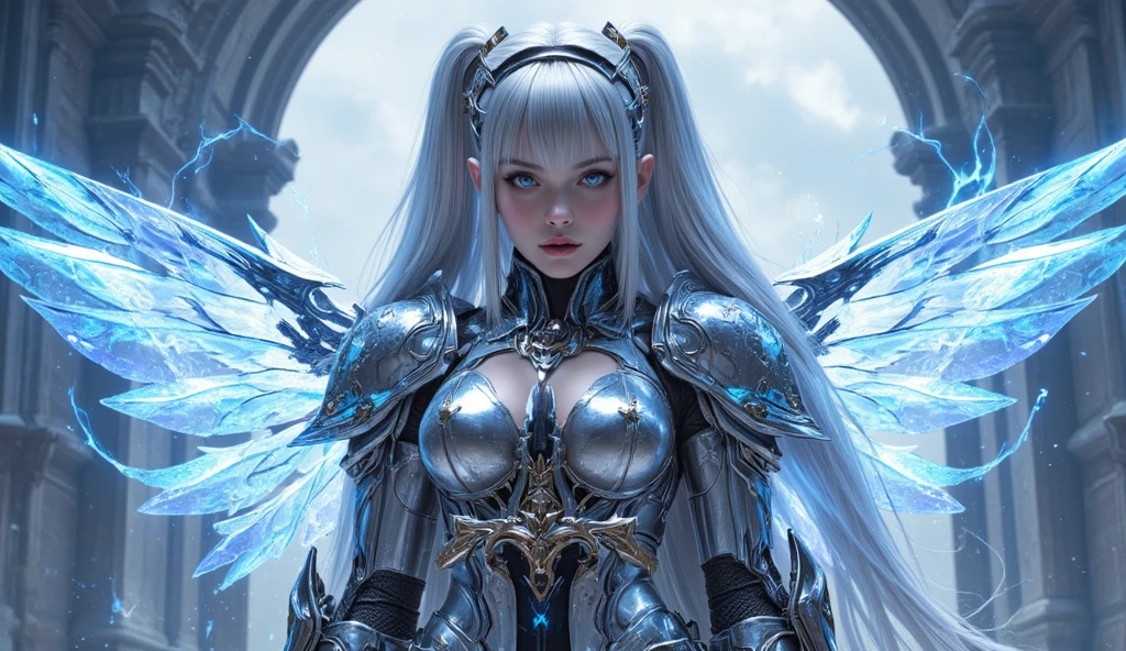 Close-up of a woman in a white dress with wings, full body angel, futuristic robot angel, wonderful angel wings, angel knight gothic girl, angel in plastic armor, intricate costume designs, As a mysterious Valkyrie, The whole body is made of white feathers,, futuristic and fantastic, white wings, beautiful天使の羽, steampunk angel, beautifulサイボーグ天使の女の子, 優雅な翼のmasterpiece, .CGI:1.4),(8K RAW photo, highest quality, masterpiece:1.2) Super detailed official art,photorealistic:1.37, (extraordinary, Professional),masterpiece,highest quality,super detailed,High resolution,High resolution,4k,4k portrait,8k,8K portrait,Unity8k壁紙,Very detailed CG,realistic,RAW photo,real person,portrait photography,photorealistic,shiny skin,fine skin,(((Dynamic Angle Full Body
Dynamic Angle Wide Shot
Dynamic Angle Close-up
Dynamic Angle Upper Body
Dynamic angle from above
And dynamic angles from behind
And dynamic angles from below
))),{{{{Supermodel }}}},{{{{Photorealistic:1.4}}}}, beautiful, very detailed eyes and face, beautiful eyes, That's ridiculous, incredibly That's ridiculous, Super detailed, High resolution, very detailed, highest quality, masterpiece, figure, very detailed, CG, unified, 8k wallpaper, wonderful, small details, masterpiece, highest quality, very detailed CG unified 8k wallpaper, face light, movie lighting,surrealistic female portrait, magic light, 32K resolution, action pose, realistic photography, dynamic lighting, art station, volume lighting, very detailed face, Award, Shadow}}}}}}}
