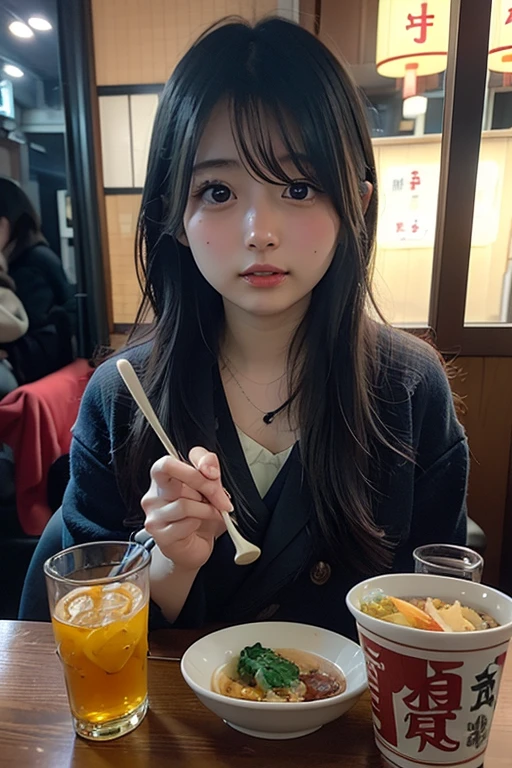 very cute and beautiful girl sitting on chair of cafe,(highly detailed beautiful face),
white blouse,(smile:1.2),happy,(beige cardigan:1.2) BREAK zettai ryouiki,black hair,
(blue plaid mini skirt:1.15),(cups of tea),(sandwiches on plate),(salad in bowl),window,ocean view,
(best quality,masterpiece:1.0),absurdres,highres,ultra-detailed,extremely detailed,32k,8k resolution,
intricate details,cinematic scene,detailed background,solo,dynamic angle,