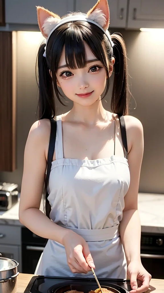 black pigtails, twin tails, trending on cgstation, twin tails hairstyle, beautiful gemini, , Trending on cgstation, wlop and sakimichan, Gwaites style artwork、(((red eyes)))、brown skirt、brown blouse、pantyhose、Muimui、