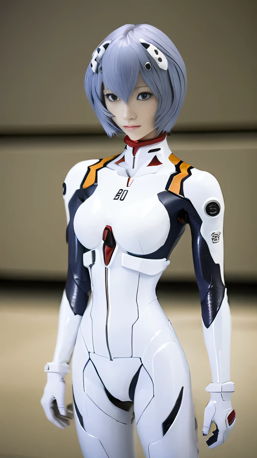 ayanami_rei,plugsuit,bodysuit,interface headset,white bodysuit,
