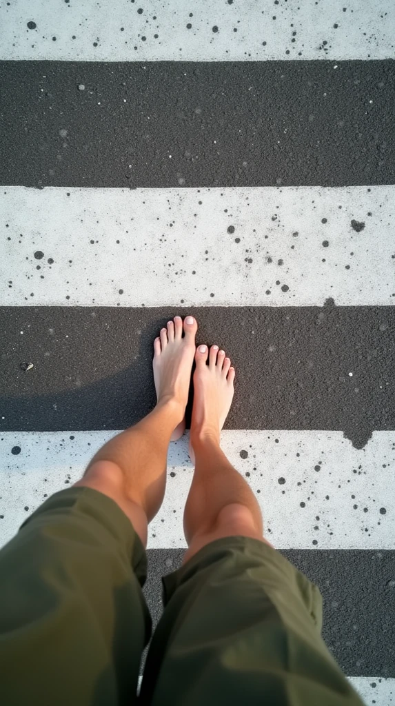 <lora:perfect feet:1> polaroid photo of perfect feet, highly detailed, girl standing on stone floor