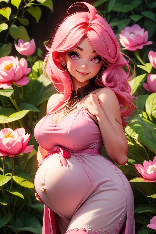 anime with big ass, giant breast and pink hair