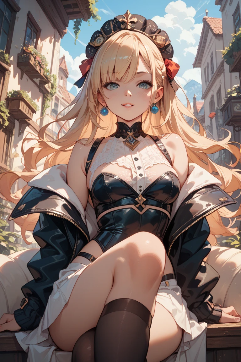 ((masterpiece)), ((best quality)), (ultra-detailed), ((kawaii)), cute, (lovely), ((sexy)), ((extremely detailed)), 4K, (8K), best quality, (beautiful), (anime style:1.2), flat color, painting, //, dynamic pose ((nsfw)), //, full body, gradation, Beautiful girl with blonde hair,with hair dishevelled,long blonde hair,Sick,White pupils,The legs are very thin,The legs are long, blue eyelashes, masterpiece, 1girl ((20 years old)), Princess peach, black blindfold, black dress, black hairband, blindfold, eye highlights, boots, covered eyes, debris, dress, feather-trimmed sleeves, feather trim, gloves, hairband, high heel boots, high heels, highres, juliet sleeves, katana, leather, leather boots, long sleeves, nier \(series\), nier automata, pod \(nier automata\), puddle, puffy sleeves, rubble, thigh boots, thighhighs, thighhighs under boots, from sides, Smile, Long hair, (blonde hair, Deep Blue Eyes:1.2), Sparkling eyes, (Perfect eyes:1.2), (Perfect iris:1.2), //, (cool), //, shiny-glistening, ultra shiny body, gleaming, Cute face, kawaii, Large breasts, delicate hair, disheveled hair, mushroom kingdom, castle, peach's castle, ((ground view)) Tall and tall,Thin, 8k, ultrarealistik, oficial art, NSFW, blush