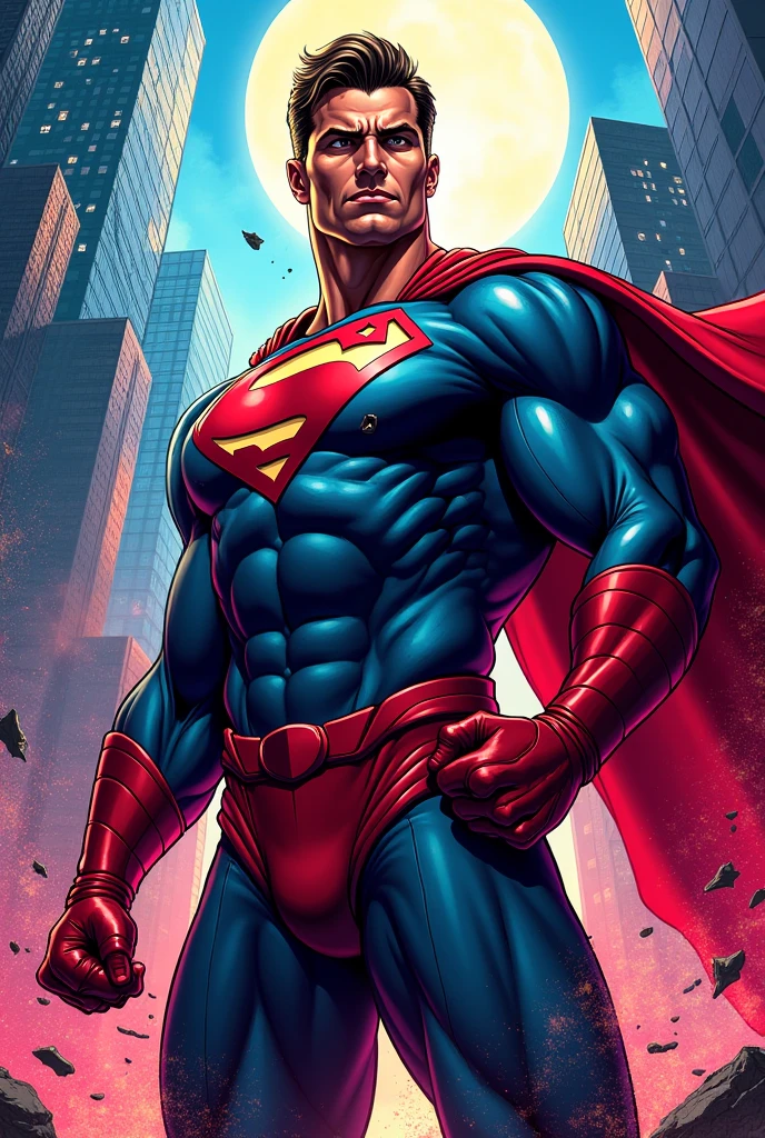 create an illustration-like image of a "desk calendar" With a superhero cover