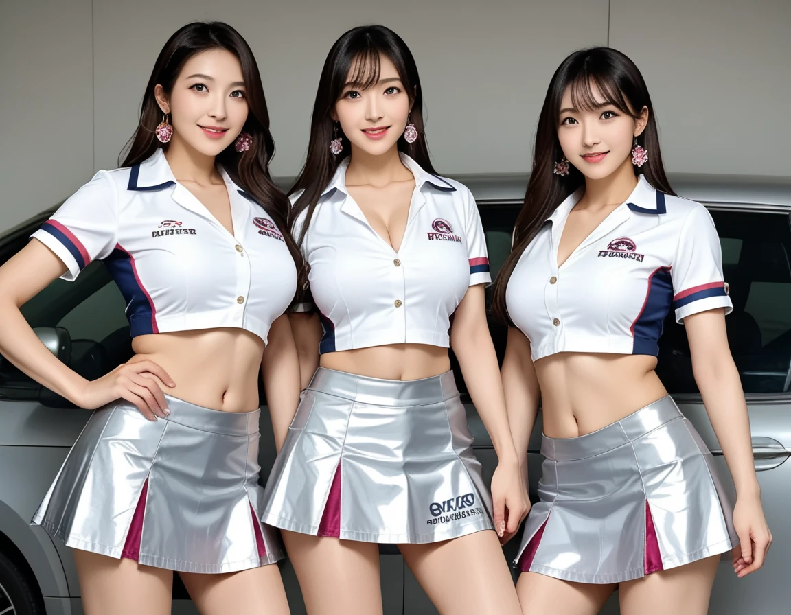 Realistic Rendering with UnGenuine Engine 5 , random pose, (Motors venue:3.0)、(Old man ejaculates on woman、 Women have big dildos :1.4)、 circuit racing queen、With sponsor logo、Tight Blue and White Metallic Mini Skirt:2.0。(太ももまでのcircuit racing queenロングブーツ:2.0）、 earrings、 performance 、Perfectly beautiful、Balanced Face 、 beautiful face , (Tall and slim model body type:2.8, （ Big Breasts ：1.9）、( Vaginal Extension Dildos :2.0)、（Women have big dildos：2.5）( Amami Wing:1.8)(Representative works:1.2、best image quality)、(Genuine、photo-Genuineistic:1.4)、(delicate face、Genuineな肌の質感:1.1)、score_9、score_8_up 、score_7_up 、 source_explicit、 source_Genuineistic、break(masterpiece、Highest quality、photo-Genuineistic、 super detailed、Genuineな肌、Ultra high resolution oil、 RAW photo 、32K、very beautiful)、(  perfect anatomical  、anatomically accurate)、、Motor Show Event、break美しい日本人の女の子、18 years old、(  Motor Show Venue)、、、 standing、( Vaginal Expansion Dildos :2.0))、  man juice、滴り落ちる  man juice、from below、lots of guys are watching as spectators、　　Passengers are photographing women、natural light