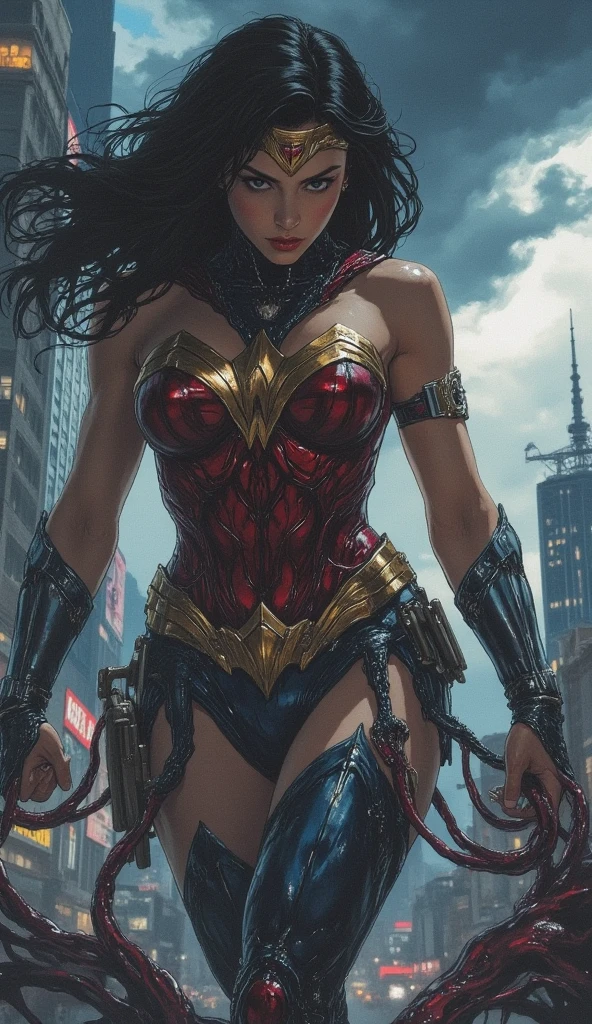 Wonder Woman, com short da marca badboy, bunda grande, marca badboy na bunda, pernas grossas, blusa curta da marca bad boy, Tennis Dolce Gabbana, corpo inteiro, muito realista, extremamente Realista, extremamente sexy, 8k, 8k extremamente detalhado), (um extremamente delicado e bonito), (obra-prima), (melhor qualidade: 1.0), (ultra highres:1.0)