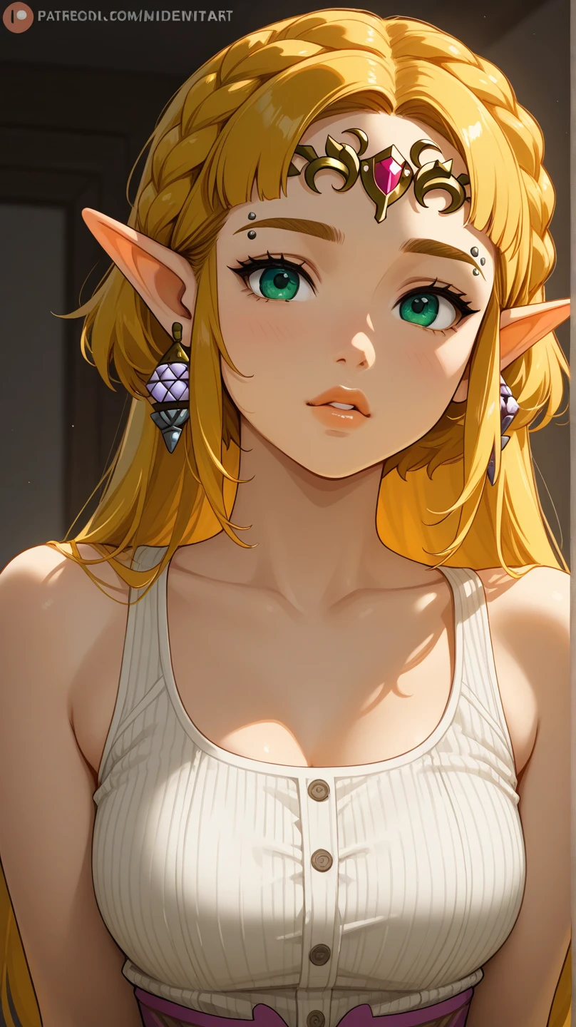 Blonde,Elf,T-Shirts,No bra