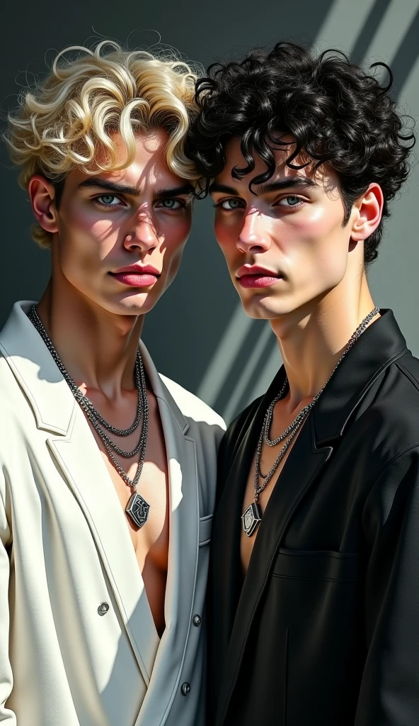 two men, 2men, 25yo sailor, shirtless, facial hair, buff, white uniform, style of (Paul Cadmus, James Bidgood)