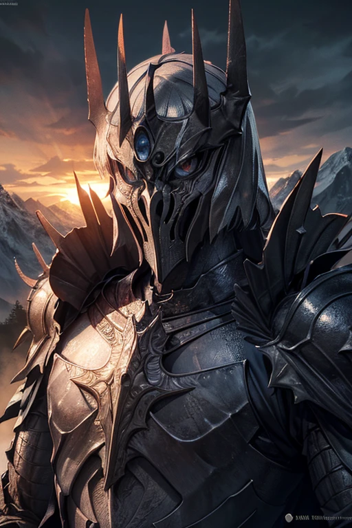 a white orc with bow in hand, snowy mountainous background, looking at camera, closed leather armor, detailed facial features, beautiful detailed eyes, beautiful detailed lips, extremely detailed eyes and face, long eyelashes, muscular body, detailed clothing textures, dramatic lighting, cinematic composition, fantasy art, epic scale, hyperrealistic, 8k, high quality, masterpiece, photorealistic