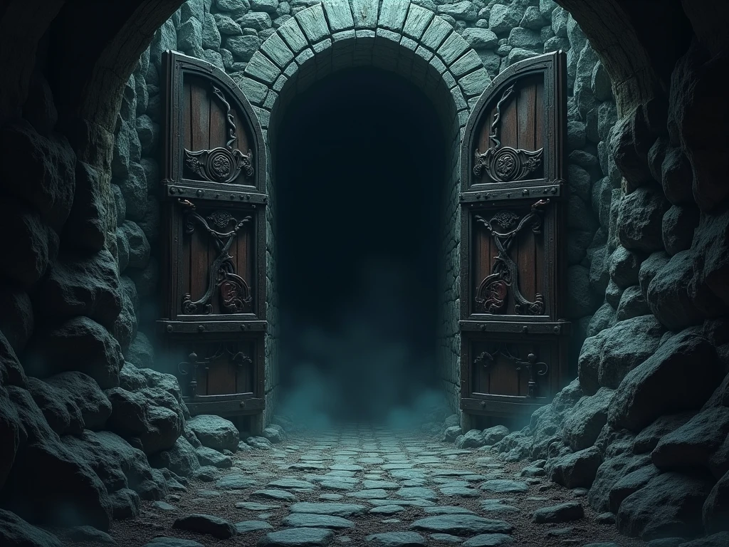 Entrance to a dungeon going underground
