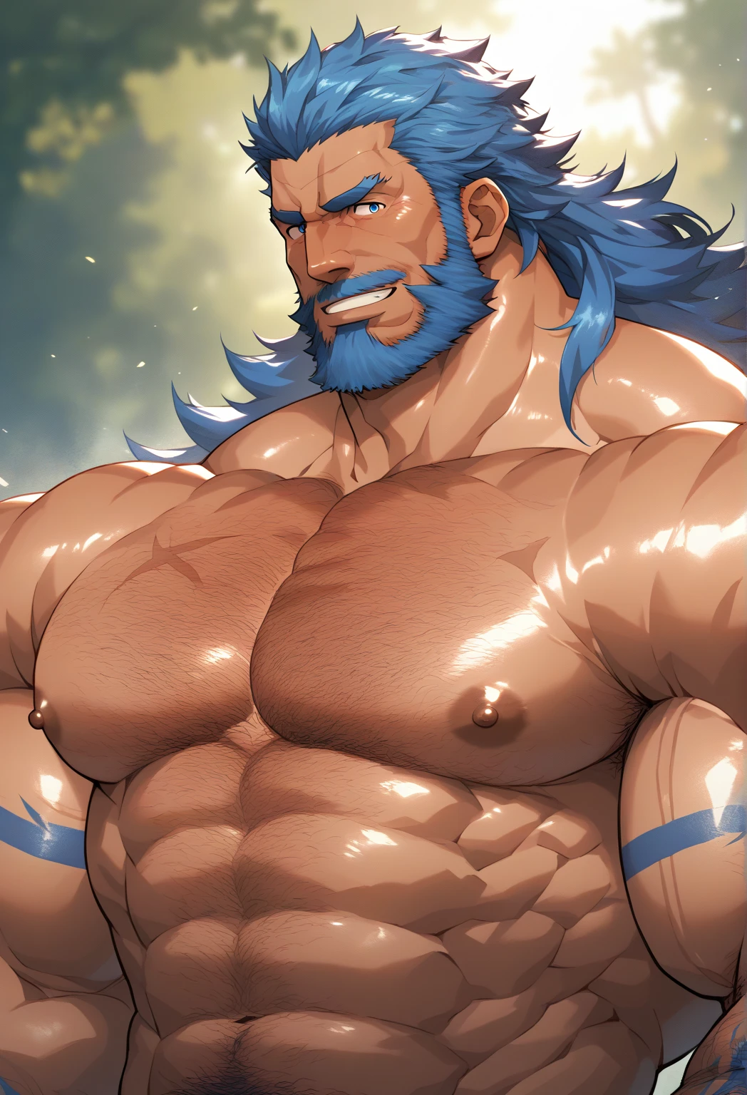adolescente, homem,15 anos ,branco ,cabelo azul claro ,perfect lighting, detalhes em fogo azul e laranja no fundo dele, Slim physique defined, chamas azuis cercando