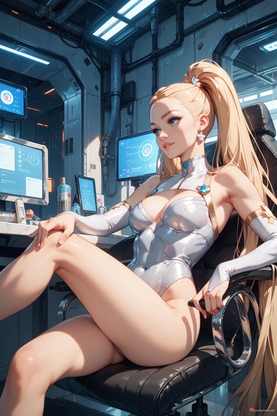 ((Best quality)), ((masterpiece)), (detailed:1.4), 3D, an image of a beautiful cyberpunk male,HDR (High Dynamic Range),Ray Tracing,NVIDIA RTX,Super-Resolution,Unreal 5,Subsurface scattering,PBR Texturing,Post-processing,Anisotropic Filtering,Depth-of-field,Maximum clarity and sharpness,Multi-layered textures,Albeo and Specular maps,Surface shading,Accurate simulation of light-material interaction,Perfect proportions,Octane Render,Two-tone lighting,Wide aperture,Low ISO,White balance,Rule of thirds,8K RAW,gold hair,braid on one side,wet panties,Take the floral panties,white panties,can saw a trace on my underwear dick,panties is very wet,The panties are so sheer you can see the penis,(idle),Spread legs,tattoo between legs,((The penis is shiny)),small dick,limpy penis, bottomless,cute boy, cute face,bulge underwear.like a ,The penis is pinkish white and small, the skin is smooth and shiny,((Smooth figure, small body)),There are wrinkles in the underwear.