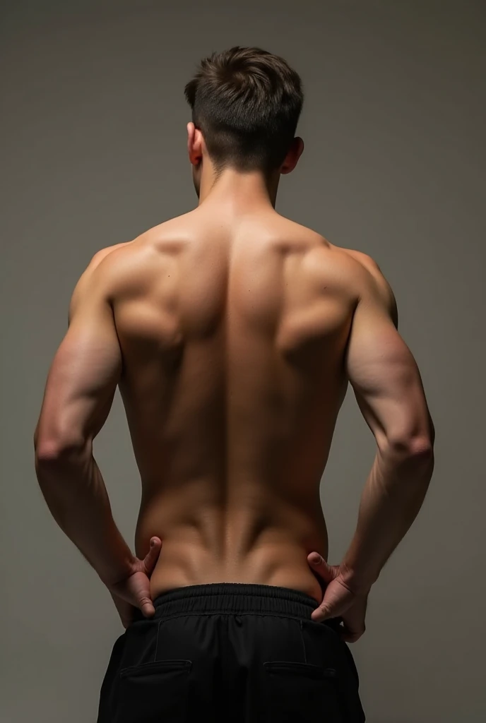 A man showing his asshole