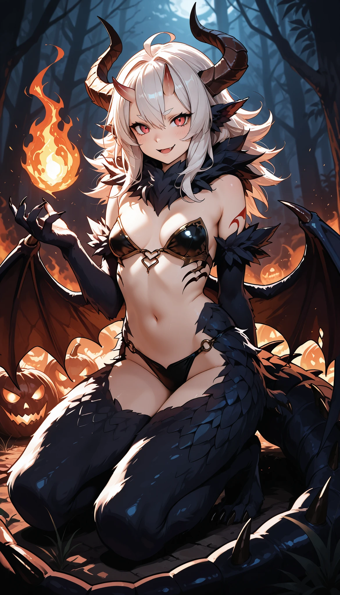 Oni woman, black horns, sexy, transparent breast, transparent clothes, athletic, skinny, fit, red skin, bones, black eyes, eyeball tattoo, nordic tattoos, full body photo, artistic pose, very angry face, long fangs, silk, diamond face, demon tail, neo noir, tentacles on back, wings demon, dragon scales, , strong shadows, yellow light, blue flames, bloodborne, detailed face, open mouth, sparks, fibred muscles, spores, bald head, big legs, crocodile coat, dragon head cap, hands hair, gargolyes background, hell, jail, night, sturdy, detailed abs, dark nipples, bloody face, bloody fangs, bloody mouth, hurts, scars, shinying eyes, transparent underwear, war pose, spread legs, knee, white underwear, lether gloves, long claws, bloody claws, without pants, no underwear, wet underwear, slim breast, slim tanga transparent, grab crystal daga, bdsm style, whipm long tongue, sneake tongue, tongue out, blood tears, transparent sexy underwear, showing pubic hair, perfect vaginal shape, (masterpiece), perfect, direct light, underlight, long nails, claws, trenzas, sharp, knife, mechas, injuries, bulge, crown, pendants, piercing, nipple piercing, grey hair, short hair, ground pose, sitting, detalied vagina, fiber muscles, strong jaw, vitiligo skin, golden sky, smal boobs, tiny boobs, tiny breast, 18 years old, ahegao, cat tail, cat ears, cat eyes, sneake tongue, sneake eyes, viperine, scowling, golden clothes, golden chains, golden details. small chest, samall tits, small body, skinny, black skull, bones, fox head, haired animals, looking back, ass spread, silver gloves , boner, femboy