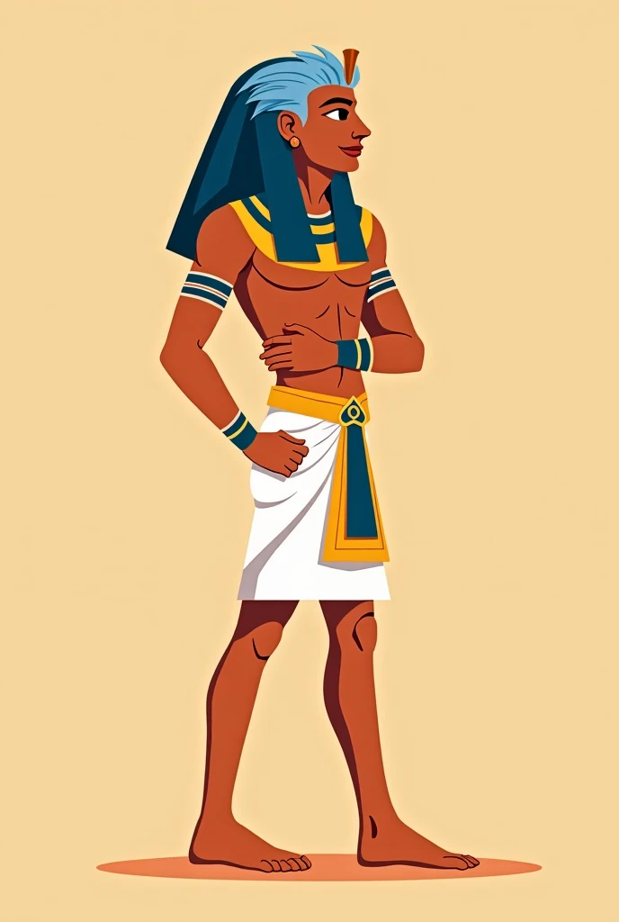 Pharaoh Tutankhamun dressed in gold, 1boy, male_focus, looking_at_viewer, egyptian, egyptian_clothes, gold, black_eyes, modern art, painting, drawing, watercolor, psychedelic colors