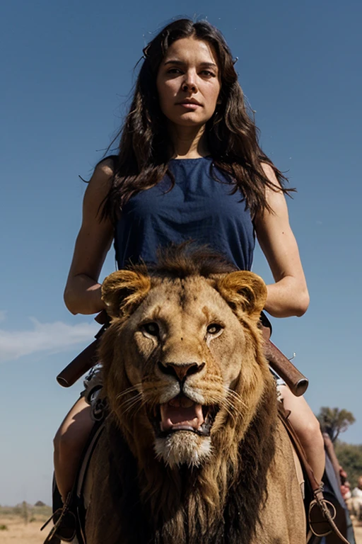 full body,photo of a 18 year old girl,riding on a oversized cougar,happy,looking at viewer,ray tracing,detail shadow,shot on Fujifilm X-T4,85mm f1.2,sharp focus,depth of field,blurry background,bokeh,lens flare,motion blur,<lora:add_detail:1>,