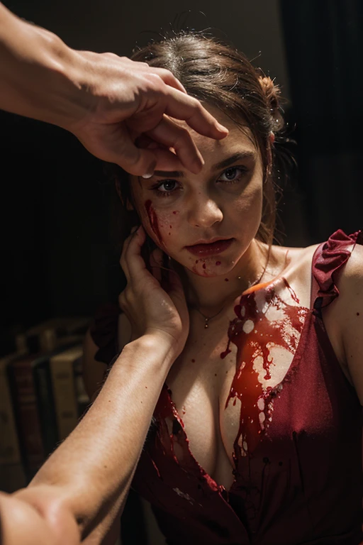 wrist cutting and so many blood