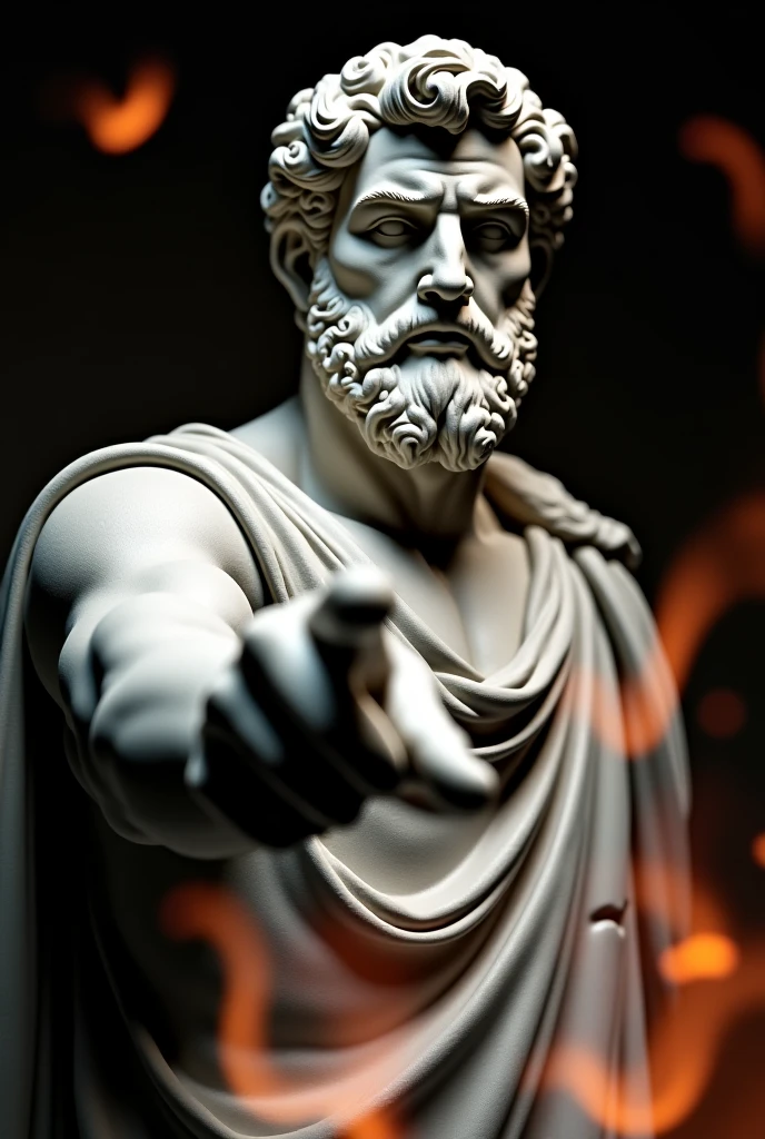 A Majestic Stone Statue Of A Stoic Philosopher king Inspired By Marcus A Majestic Stone Statue Of A Stoic Philosopher king Inspired By Marcus