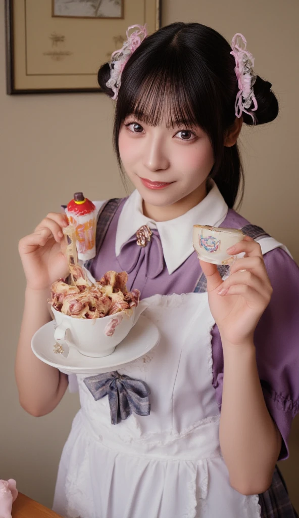fashion: Dress up in a colorful ensemble reminiscent of candy wrappers, Create bright pastel colors and playful accessories、16 years old. 2. Pause: Pause on a whim while holding a giant lollipop, Show a carefree and fun attitude. 3. background: Pause in front of a candy-themed background filled with oversized candies, cotton candy cloud, and candy cane tree. 4. candy sloan: Sit on a candy-style throne made with oversized gum drops, Surrounded by candy treasures. 5. cupcake delight: Lean on a giant cupcake prop, Wear clothes that match the color and frosting of your cupcakes。. 6. Rainbow Road: キャンディーでできたRainbow Roadを歩いて, create surprise and excitement. 7. candy rain: with colorful umbrellas「candy rain」capture the moment, stand under a shower of falling candy. 8. giant ice cream cone: Pause beside a giant ice cream cone prop, A costume that incorporates the pattern and color of an ice cream cone.. 9. candy wonderland swing: キャンディの木とcotton candy cloudの夢のような風景の中で、Playfully swing on the candy cane swing. 10. gummy bear garden: Sit in a garden of oversized gummy bears, Match the colors of the candy garden、She is wearing a gummy bear themed costume.