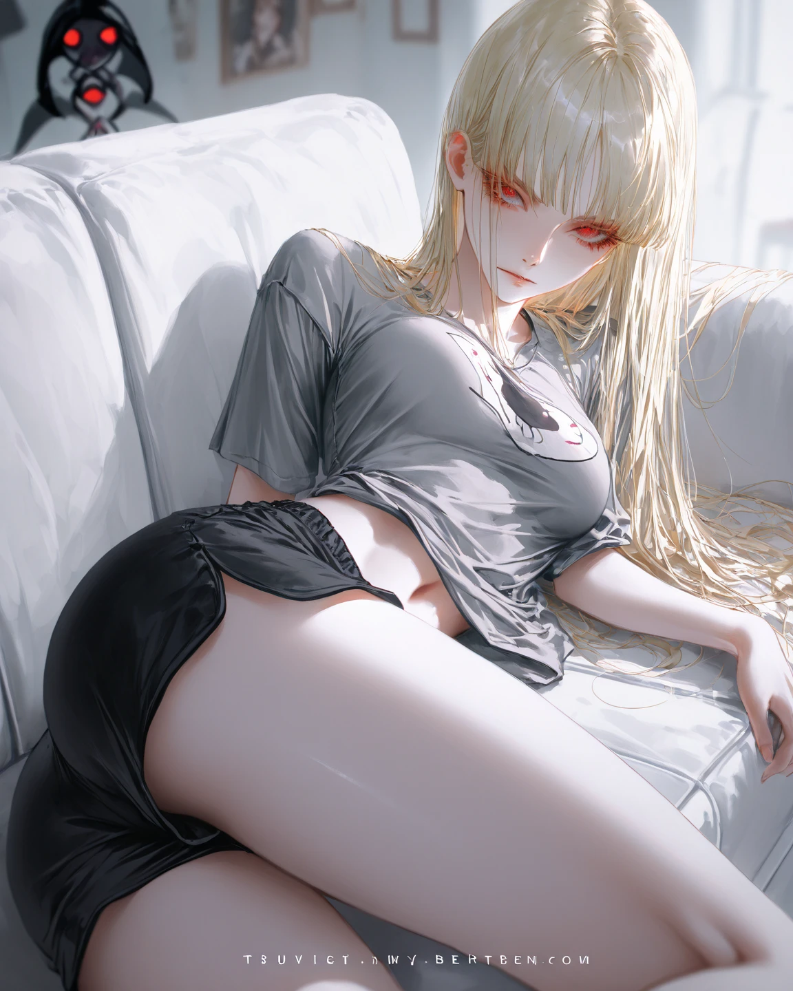 (full-body view))), ((girl and man)), ((dark fantasy)),((handsome boy grabbing girls ass)), ((girl riding on a man)), mature male, 30-ish, (wide shoulder), ((no chest hair)),man with short black Quiff hair with Soft Fringe, (bangs part on side 3:7 ratio), blue eyes, upper body, short hair, looking at viewer, parted lips, round eyewear, wet hair, open black shirt, long sleeves, showing a bit of muscles,(( girl with wavy hair, pale skin, long light blond hair),((light blue eyes)), freckles,(girl ),erotic posing,Gothic background, Dark fantastic view,Best Quality,masutepiece,8K,The ultimate detailed dark background, Top image quality、RAW photography、超A high resolution,cropped shoulders, overall look is very erotic, model shoot, round chest, Beautiful Eyes of Details、Very slender eyes、Beautiful eyelashes、Very slim physique, with blush cheeks, bedroom background