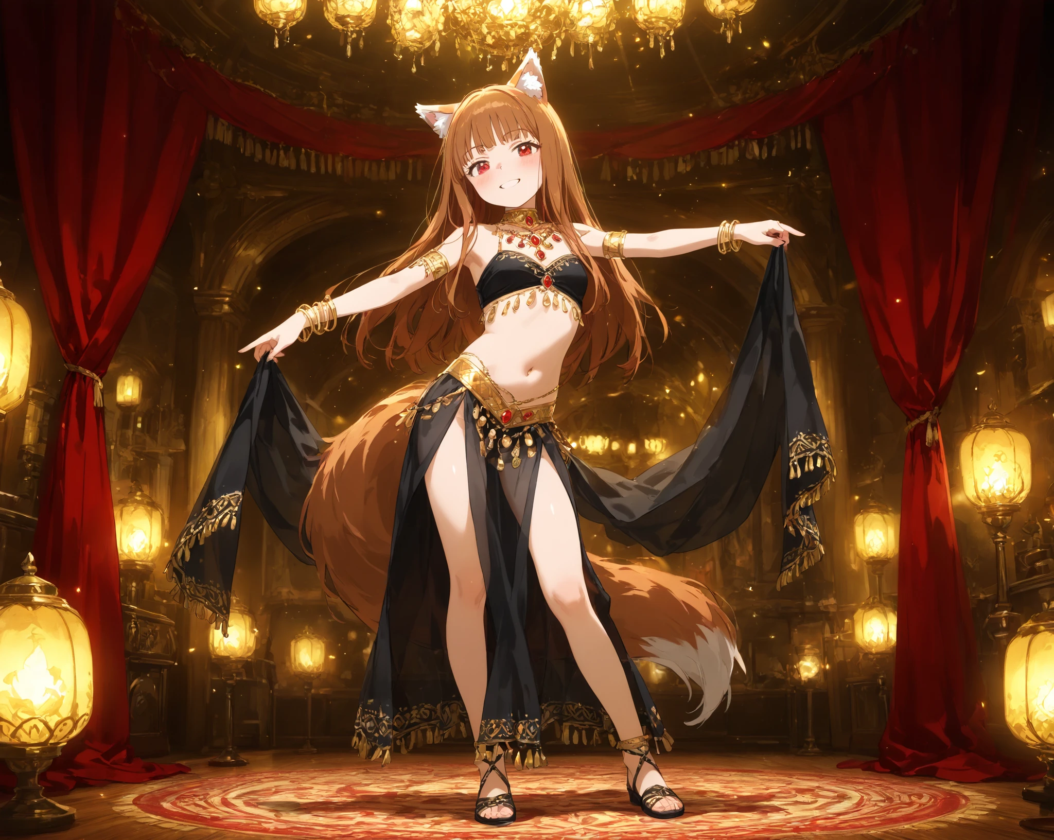 top quality, best quality, High-quality illustrations, masterpiece, super high resolution, detailed background, detailed background, Belly dancer, Raqs Sharqi, stage, Spotlight, group shot:0.5, 6+boys, 6+girls, Happy, joyful, absurdres(highly detailed beautiful face and eyes)perfect anatomy(kemono, furry anthro)selfie:0.1,