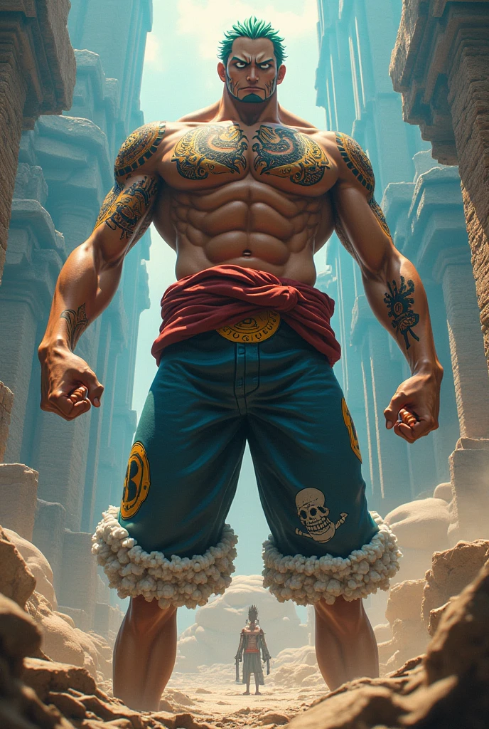 Onde piece Luffy Pirate, super strong, muscular, 35mm lens, photography, ultra details, HDR, UHD,8K