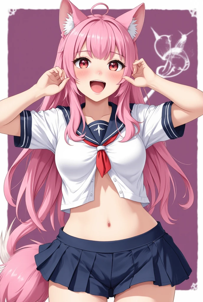 1girl, pretty, wicked smile, hot, sexy, expressive face, expressive eyes, sex, blushing, lewd, taunting, full lips. looking at the viewer small breasts, small hips, small waist, , young girl (best quality) (best detail) girl, teasing expression, pouting, full school girl uniform, modestly covered, skirt., long hair, bratty., by nyantcha, ThiccWithaQ art style, not naked, fully covered chest, sex with a big older man, moaning, getting manhandled, molested, DDLG, daddy, kink.