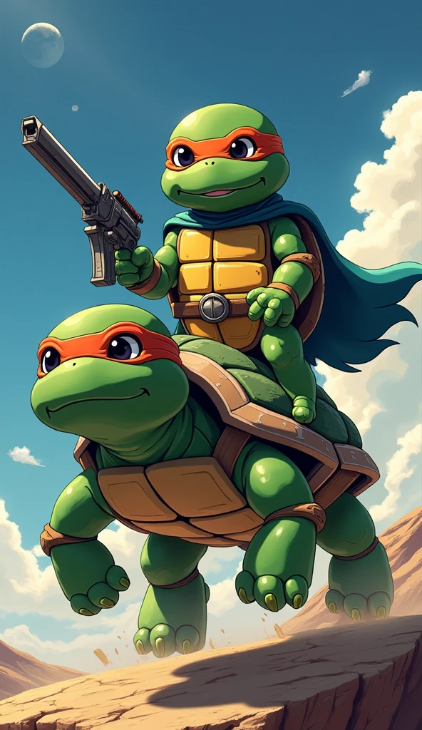 Teenage Mutant Ninja Turtles Surprised to Find an Elf in the Enchanted Forest