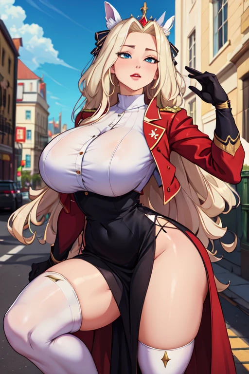 ((masterpiece)), ((best quality)), 1girl, adult, long hair, ((blonde hair)), very long blonde hair, ((intimidant look)), ((close-up)), profile image, green eyes, black and red clothes, sexy, dark colors, brillant eyes, ((coat with fur)), ((wavy hair)), exposed skin, ((sexy pose)), ((intimidant look)), good anatomy, ((dark sage clothes)), ((straight cut bangs)), emotionless, intimidant, ((beautiful eyes)), close up, ((detailed eyes)), beautiful eyes, ((detailed face)), hair bang, frontal look, evil, relaxed, smile, magical goddess othinus, detailed face, eyepatch, full body, ((detailed))