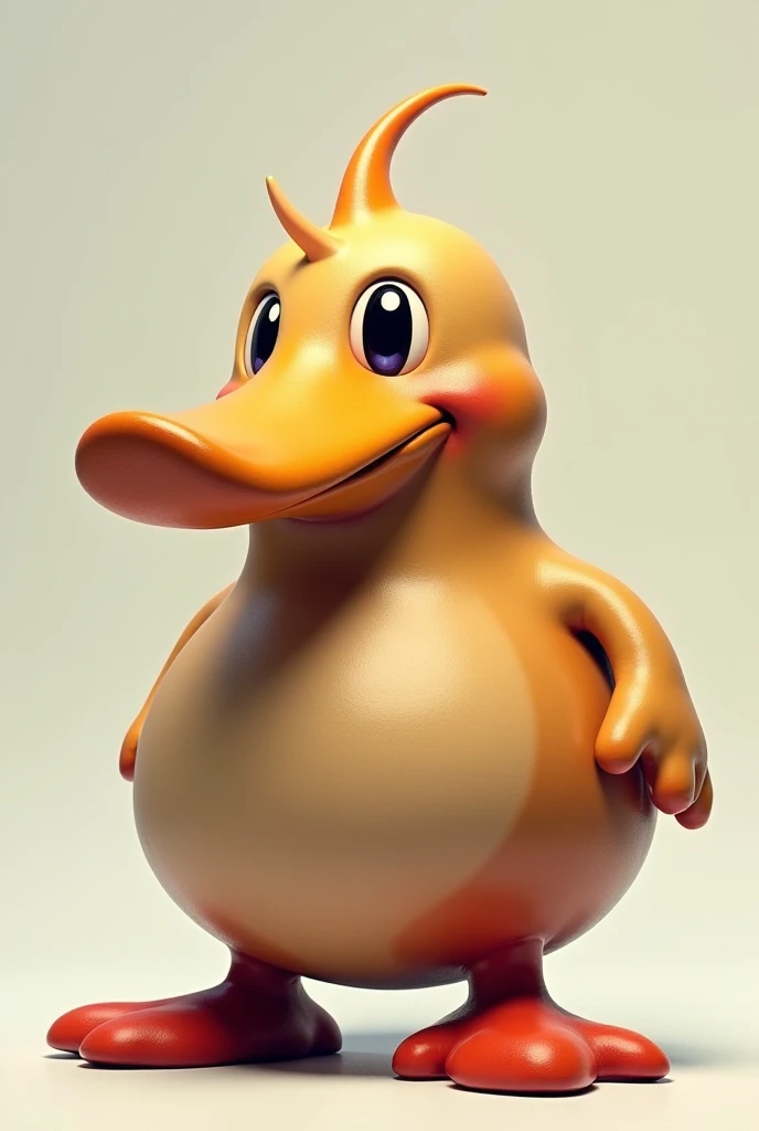Cartoon duck wearing a straw hat and a straw hat, retrato conceito do pato da fantasia, robot duck concept portrait, bonito 3 d render, inspired by Jacob Duck, patinho de borracha, painting digital adorable, 3 d render stylized, pato de borracha, arte digital detalhada bonito, 3d rendering stylized, O Pato Macho, 3d model of a Japanese mascot, pato detalhado, pato