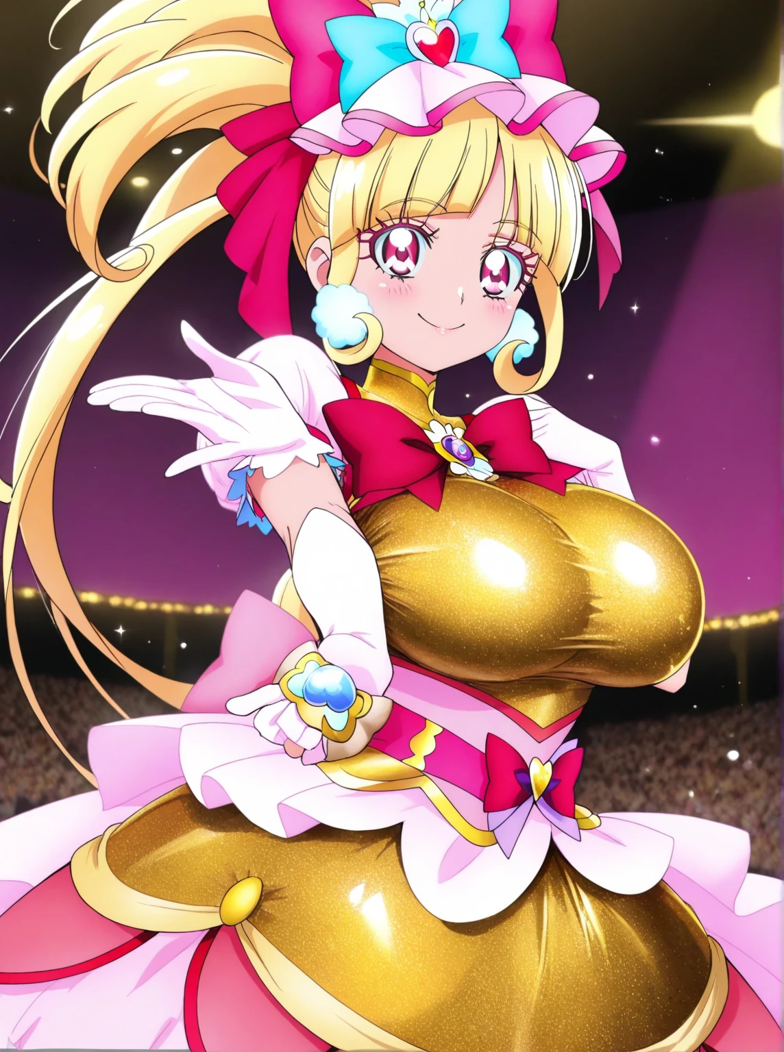 One Woman、Huge breasts、(Huge breasts:1.8)、Pretty Cure、Cure Peace、skirt,T-back pants,String Panties,Pubic hair sticking out,Pubic hair sticking out,Nipples are erect,The nipples are erect,Tentacles ,Mechanical machine,2-hole penetration double penetration,Bondage BDSM,Bondage Bondage,Tentacles under clothes tentacles under clothes