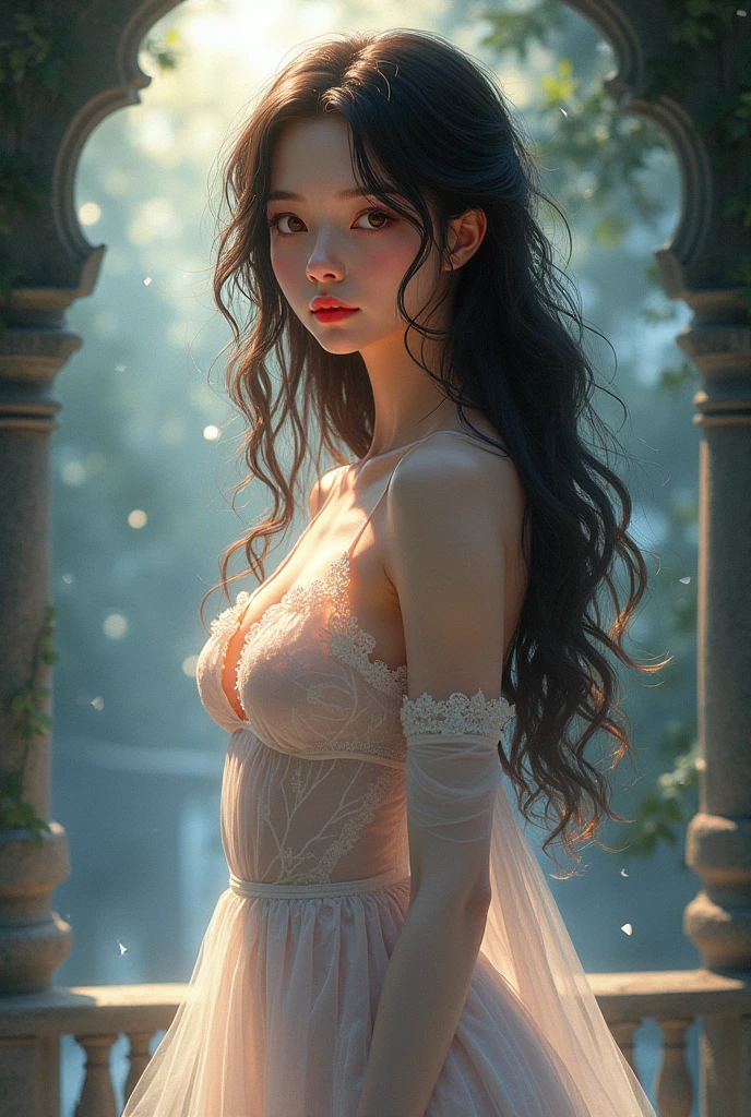 ((((Best Quality, 8K, 32K, masterpiece, 1.2)))),{{solo}},nsfw,{{{Artist: EUPHORIA's style}}},((perfect beautiful face:1.2)), standing split, standing on one leg, intercourse with man, having sex at standing split position, inserted penis into pussy, high quality of vagina, vivid pussy, a lot of public hairs, embarrassed,