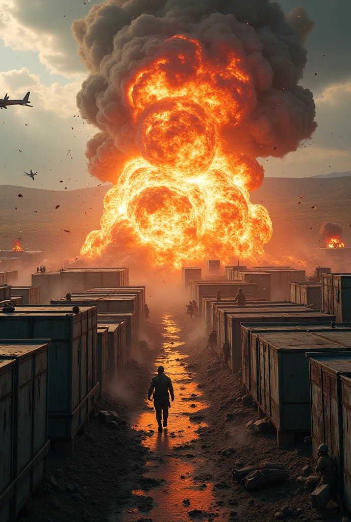 (melhor qualidade,ultra-detalhado,Realistic:1.37),O asteroide que atinge a Terra,devastation,widespread destruction,smoke and fire,onda de choque ondulante, massive bombardment, Crumbling buildings,queda de detritos,Chaos and panic,atmosfera surreal,twilight lighting,Epic disaster,pessoas fugindo aterrorizadas,apocalyptic scenery,caos generalizado,paisagem urbana arruinada,nuvens escuras se aproximando,Explosion and flames,Massive impact crater,Soil agitation,rochas fundidas,Detritos voadores,emocionalmente carregado,Desperate survival,Ominous sky,ruas abandonadas,destroyed vehicles,Overwhelming sense of destruction,post apocalyptic landscape,cenas comoventes,Devastating consequences,Dilapidated city,terrenos baldios desolados,Overcast sky,desespero e perda,infraestrutura danificada,Breathtaking destruction,Unimaginable catastrophe,sombrio e sombrio,Scorching fire,futuro incerto.