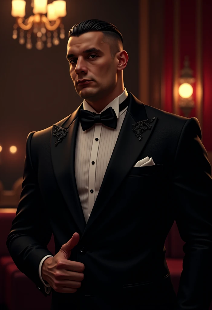 <lora:geraltW3-09a:0.6>, geralt_soul3142, 1man, tuxedo, celebration,  champagne,  office,  <lora:add_detail:0.5>,