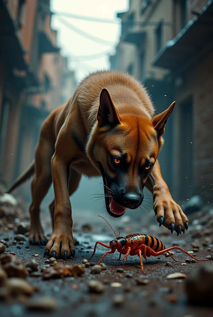 Cockroach Dog Dog vs cockroach - SeaArt AI