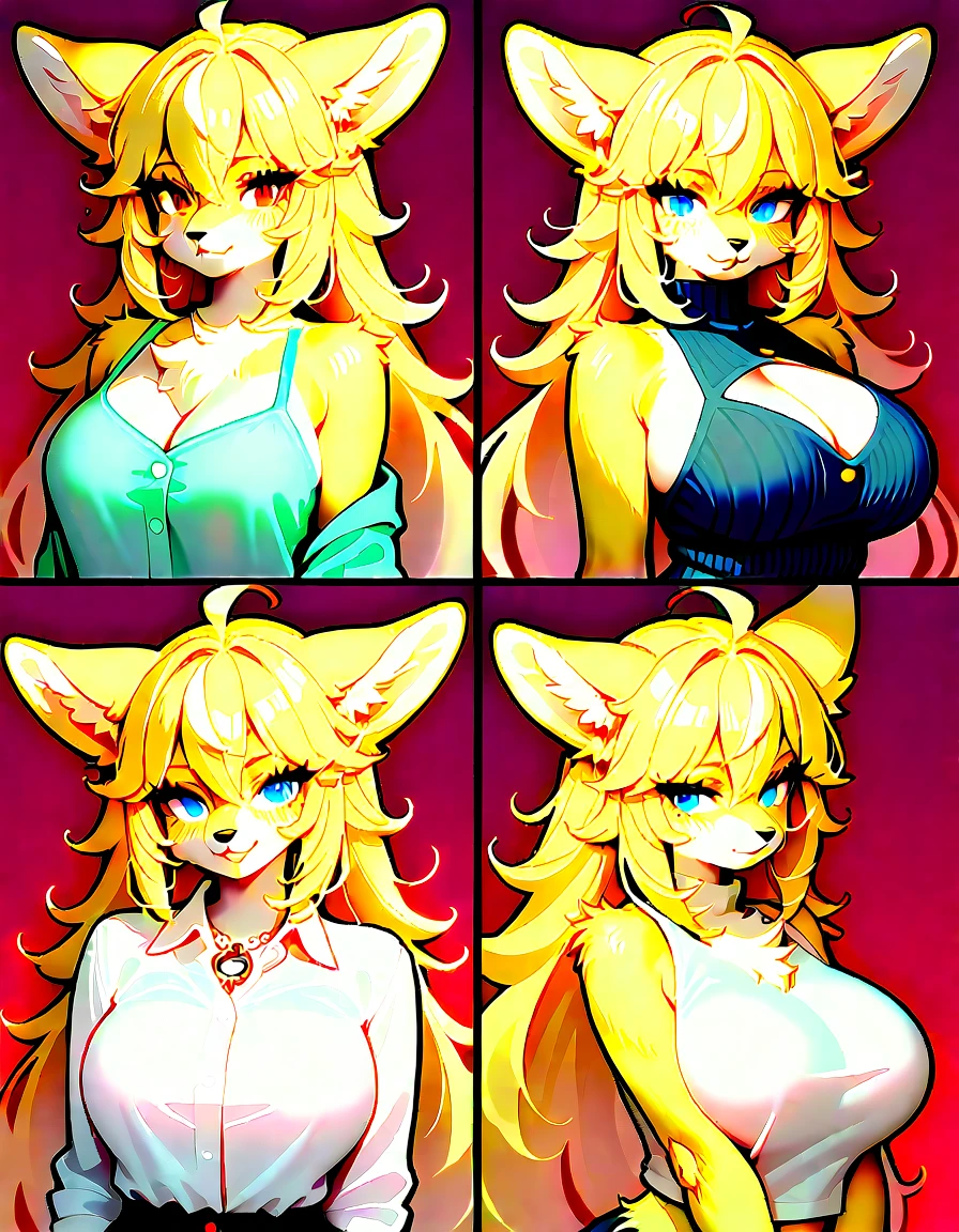 By personalami. ((Masterpieces)). ((Beautiful and detailed)). ((Best quality)). 6girls. shy Furry slutty cat. Shameless Slave outfit. Big saggy breasts. Big shameless ass. huge nipple slave piercing decoration