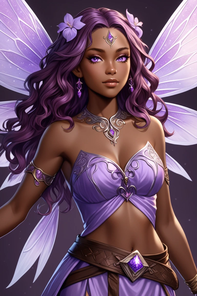 a woman in a purple bikini and wings stands in front of a full moon, artgerm julie bell beeple, dark skin female goddess of love, epic 3 d oshun, in the style artgerm, afrofuturism, in the style of ross tran, rossdraws | afrofuturism, in style of artgerm